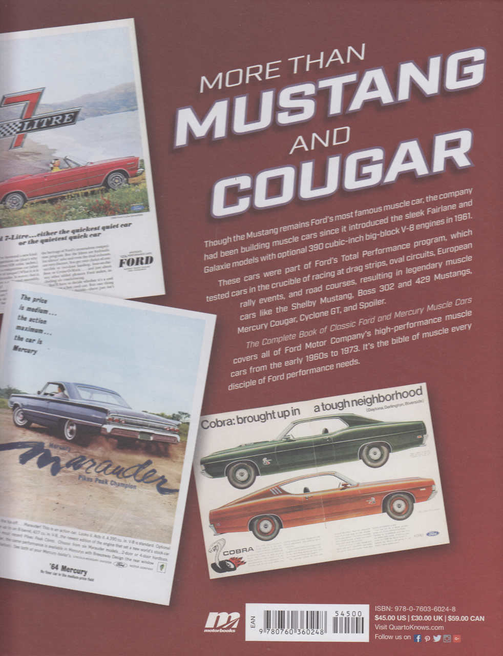 The Complete Book of Classic Ford and Mercury Muscle Cars
1961-1973