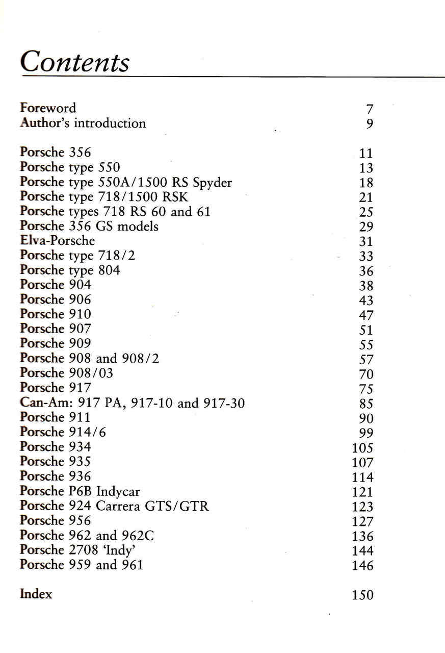 Classic Porsche Racing Cars (9780850599473)