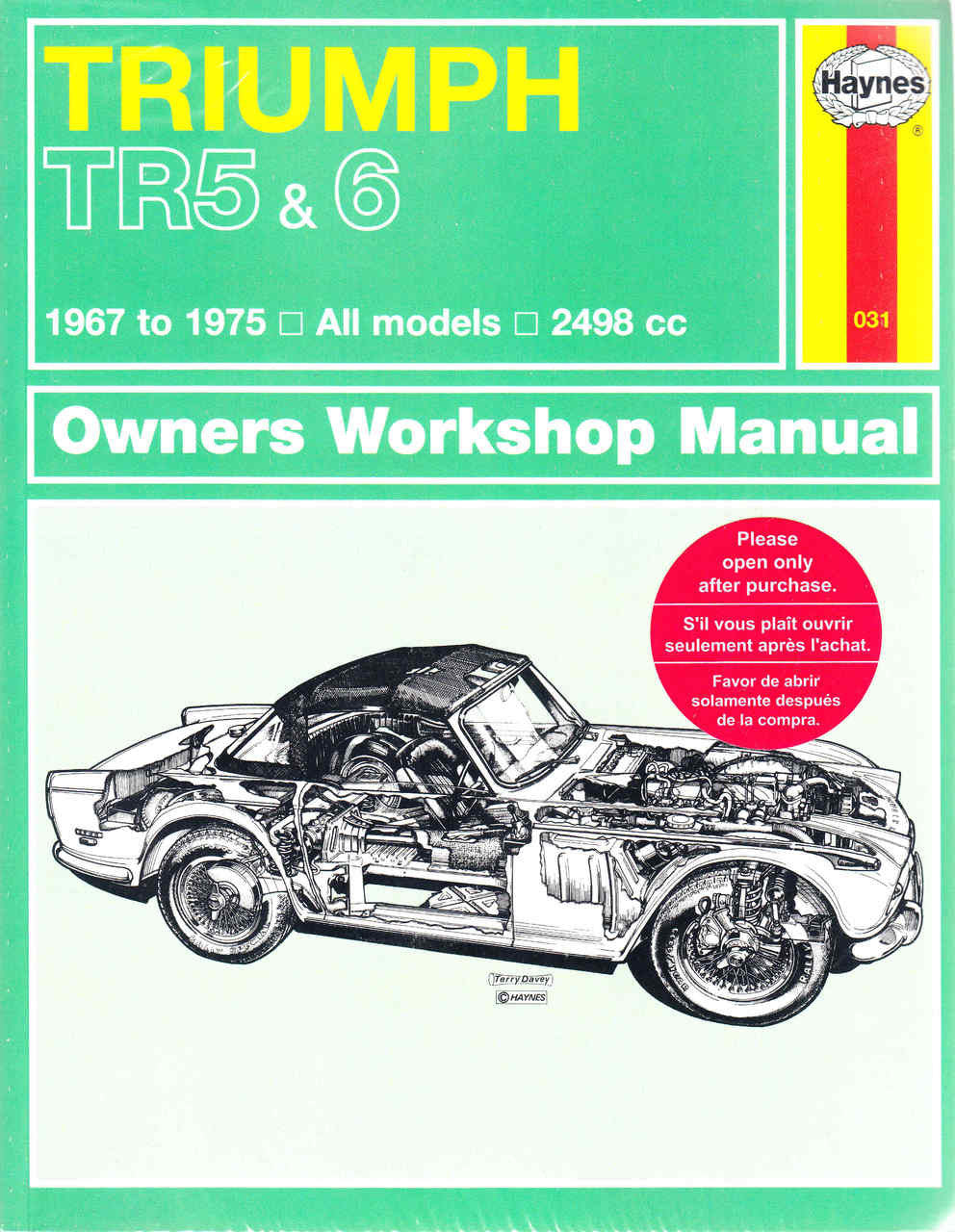 Triumph TR5 & 6 1967 to 1975 Workshop Manual (9780857336477)