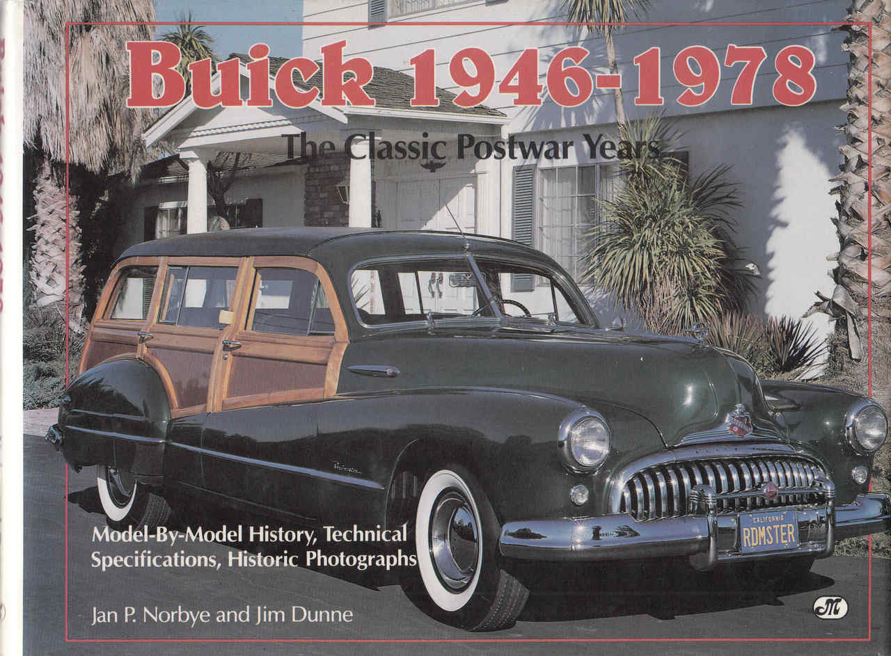 Buick 1946–1978 classic postwar years book cover with vintage car artwork