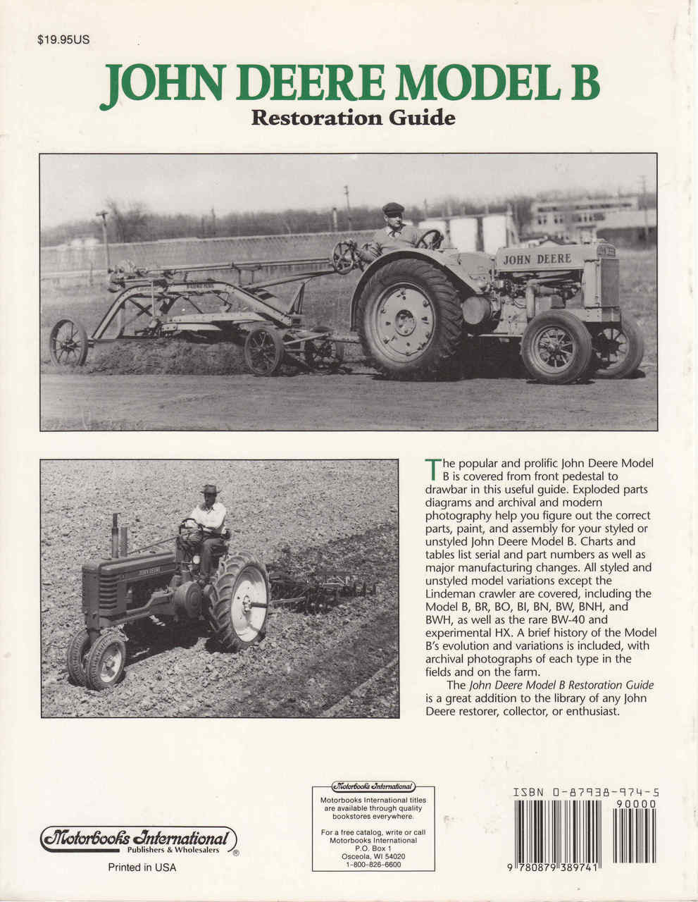 John Deere Model B: Restoration Guide (9780879389741 - back