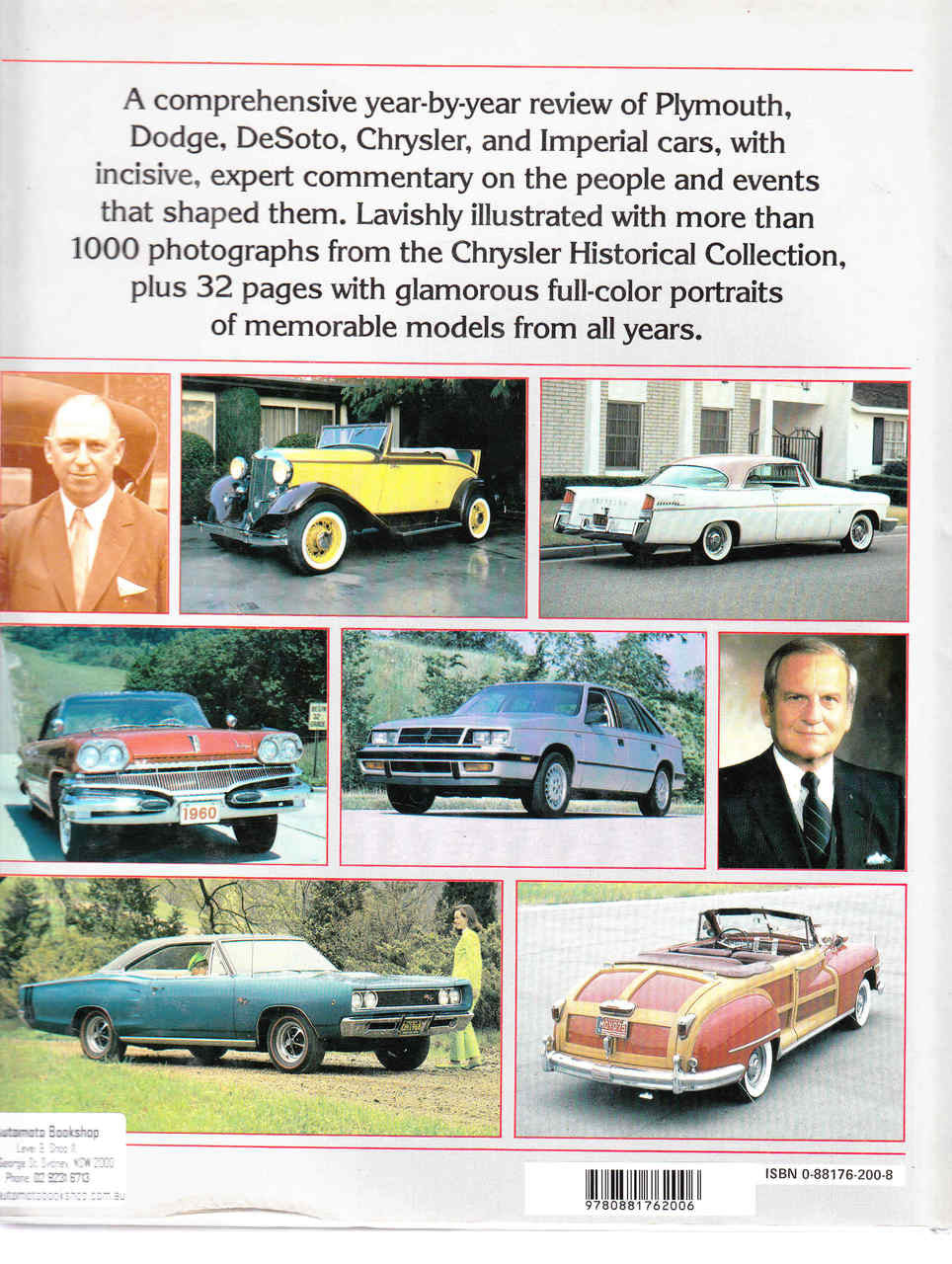 The Complete History Of Chrysler Corporation 1924 - 1985 Back