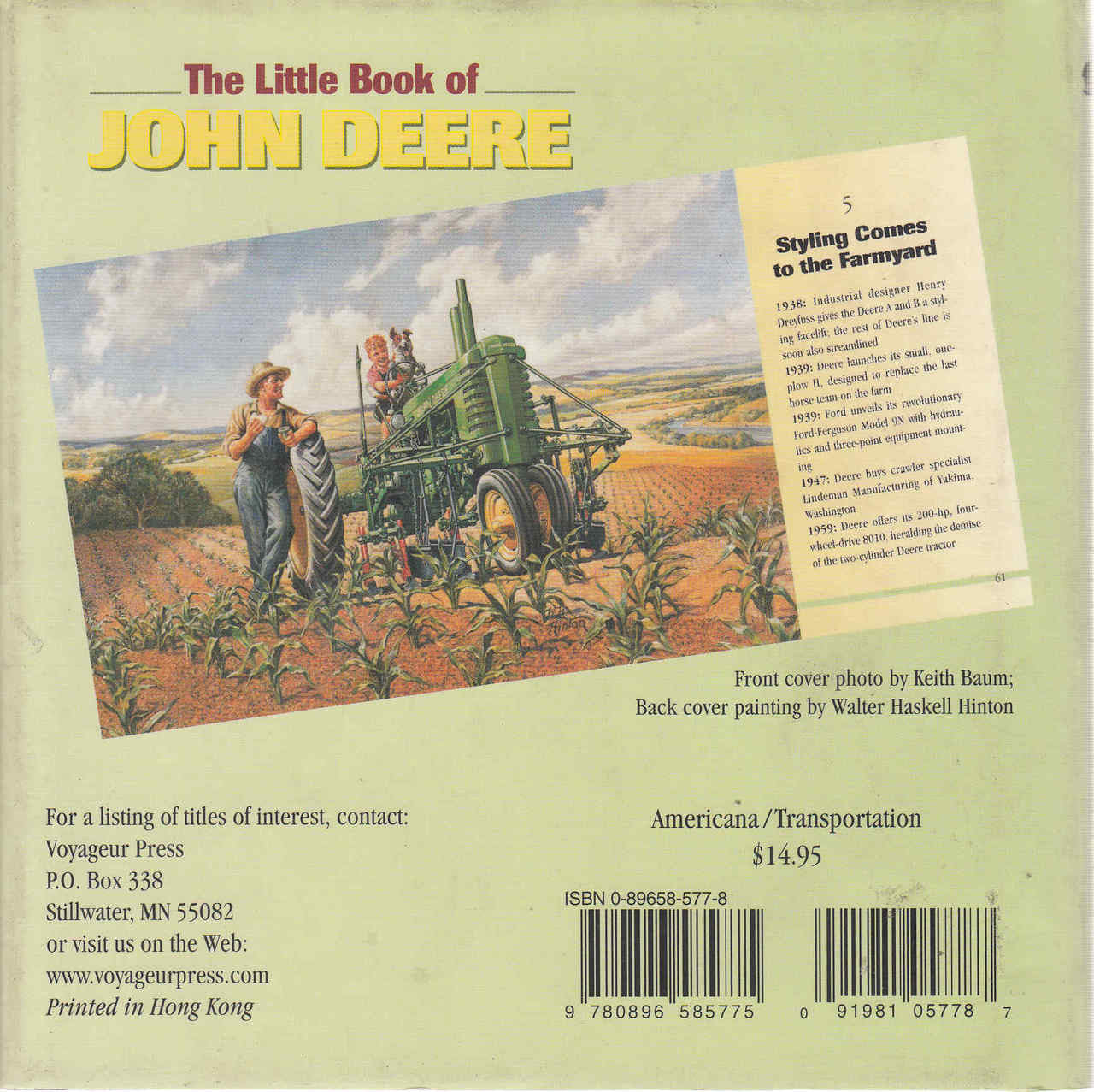The Little Book Of John Deere (9780896585775) - back