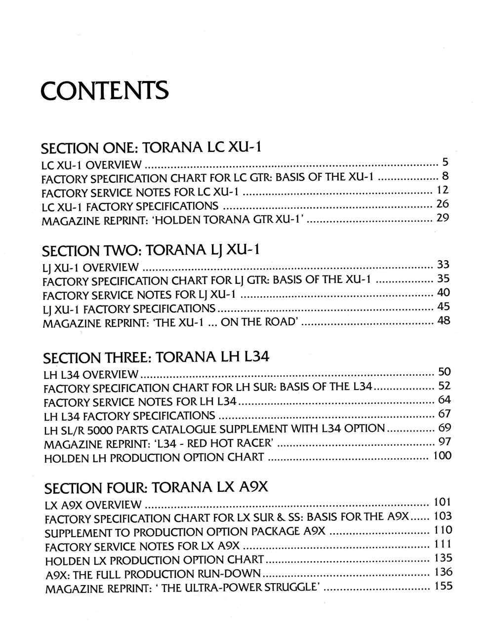 Holden Torana Performance Handbook (9780947079789)  - back