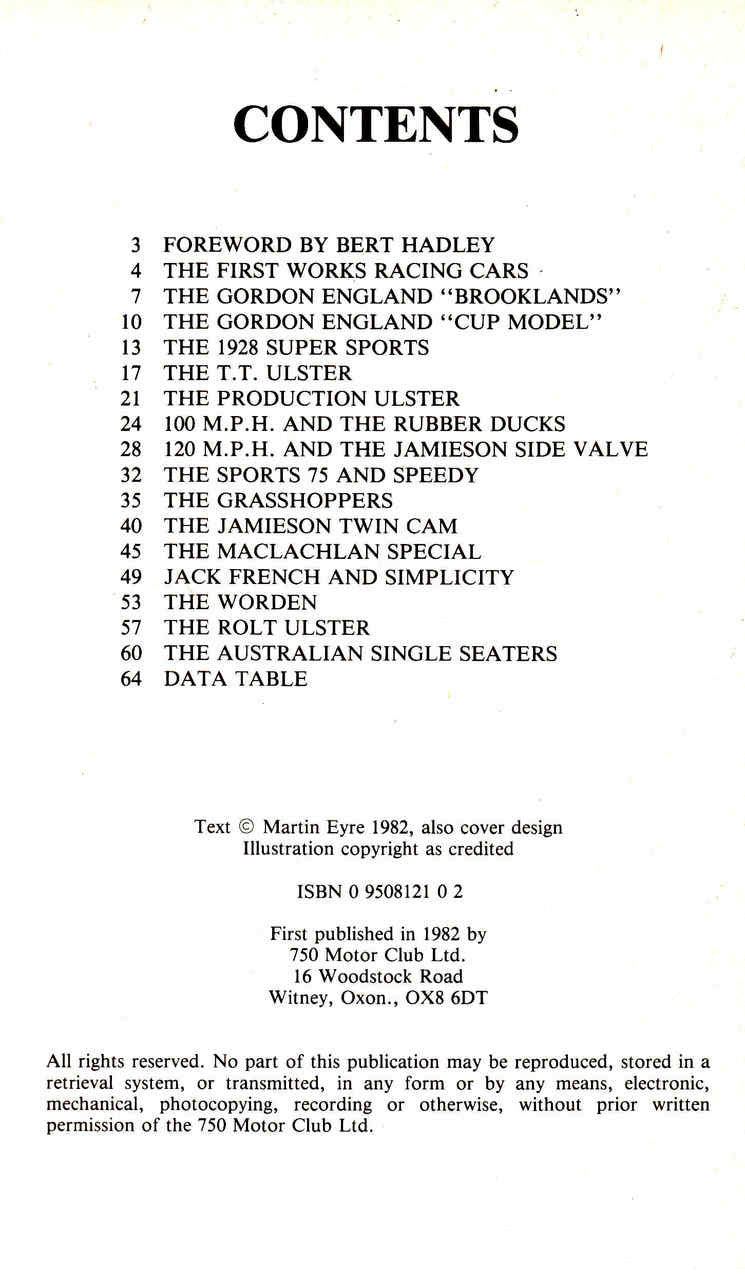Austin Seven Competition Cars 1922 - 1982 (9780950812106)