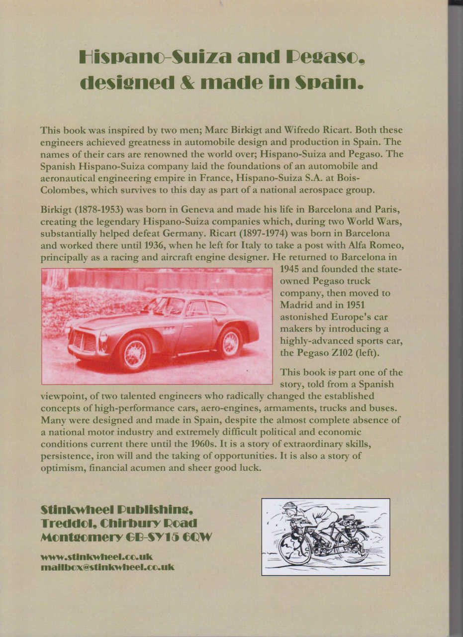 ispano-Suiza and Pegaso, Birkigt and Ricart: Volume 1