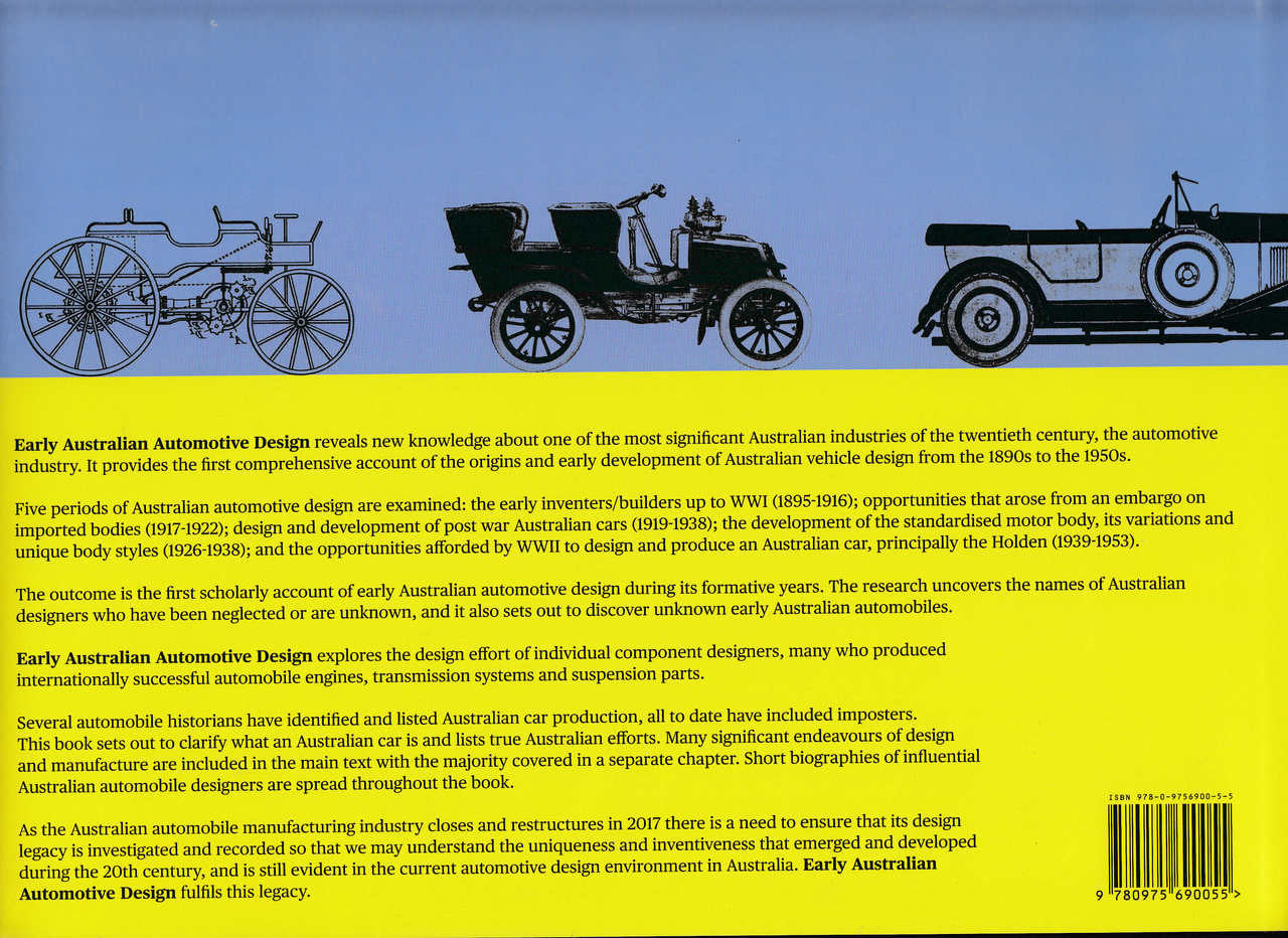 Early Australian Automotive Design - The first fifty years