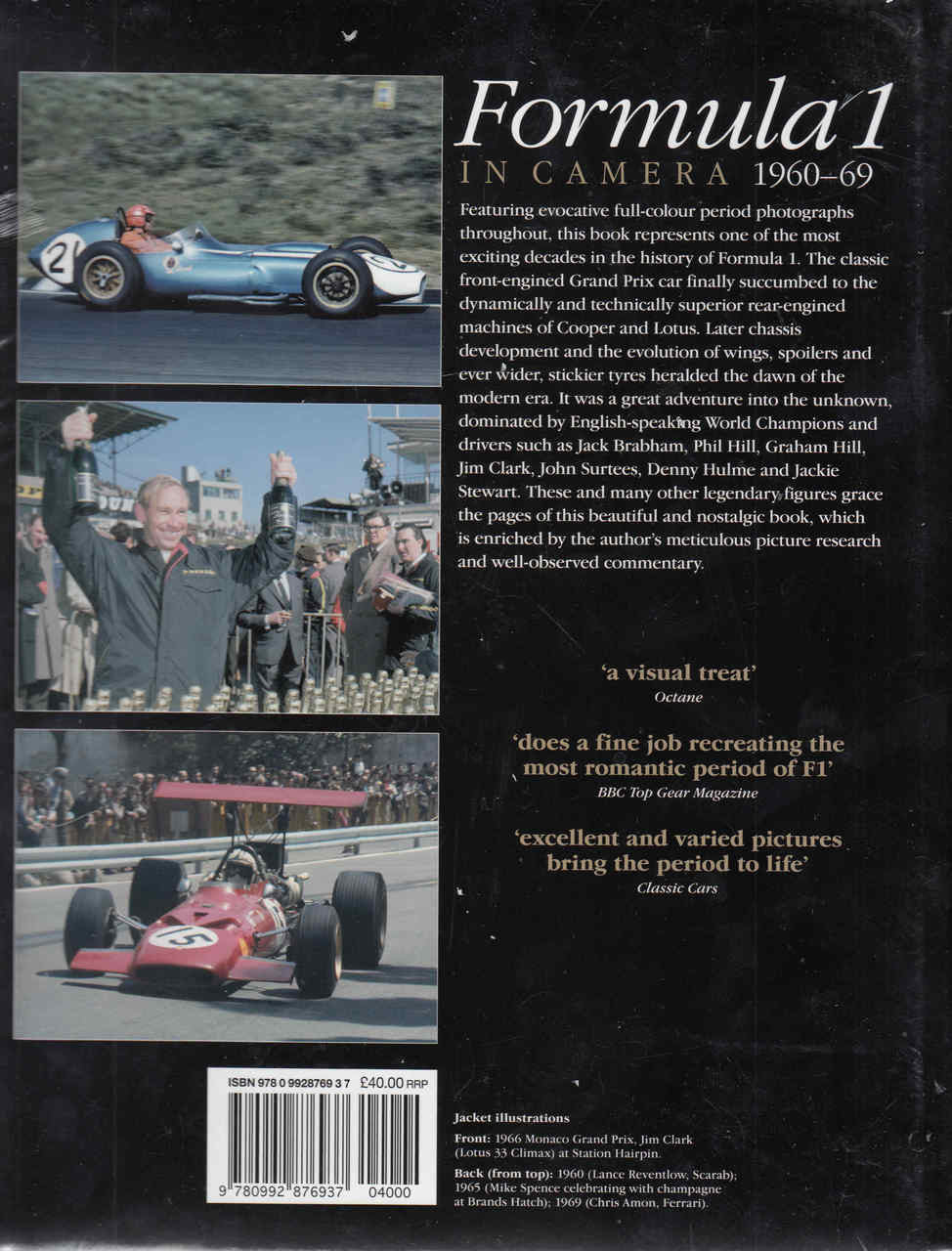 Formula 1 In Camera 1960 - 1969 Volume One (Reprint) (9780992876937) - back