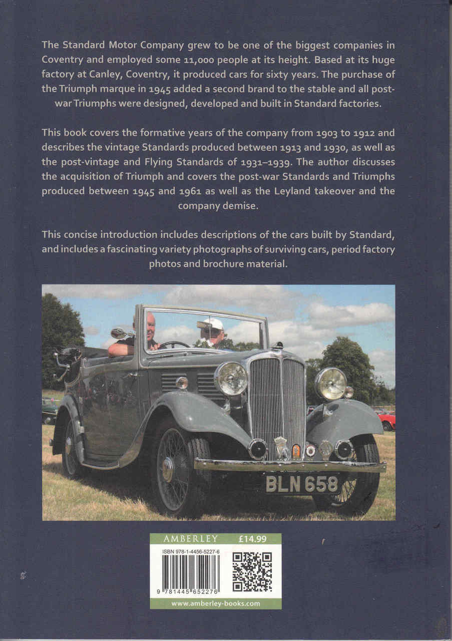 Cars of the Standard Motor Company Back Cover