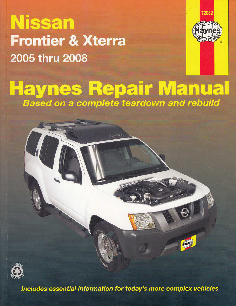 Nissan Frontier, Xterra 2005 - 2008 Workshop Manual (9781563927027)