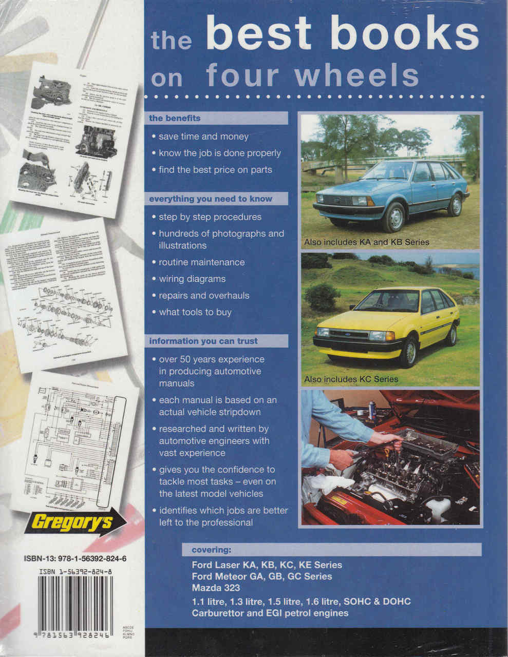 Ford Laser, Ford Meteor and Mazda 323 KA to KE / GA to GC Series 1981 - 1989 Workshop Maual (9781563928246) - back