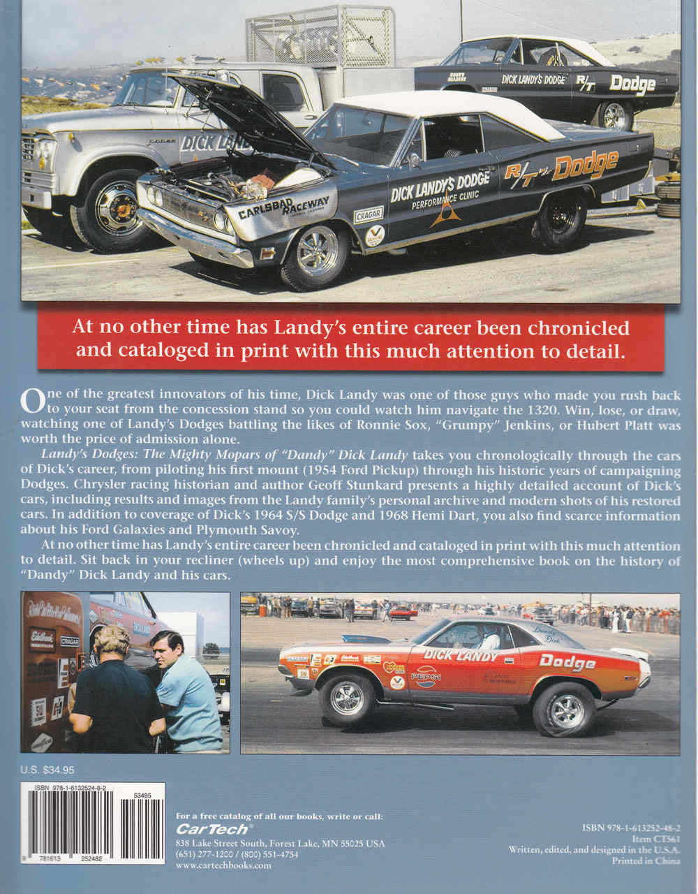 Landy's Dodges: The Mighty Mopars Of 'Dandy" Dick Landy (9781613252482)  - back