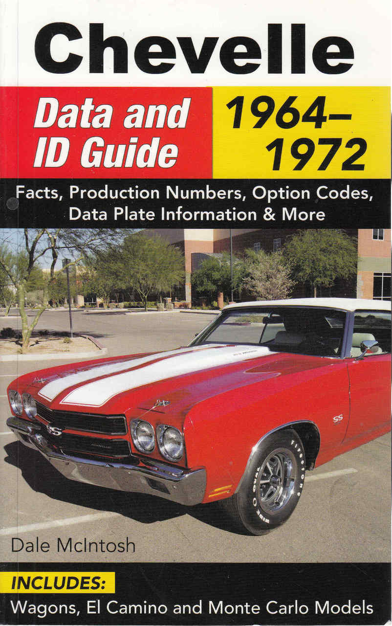 Chevelle Data and ID Guide front cover with red car and title, 1964–1972