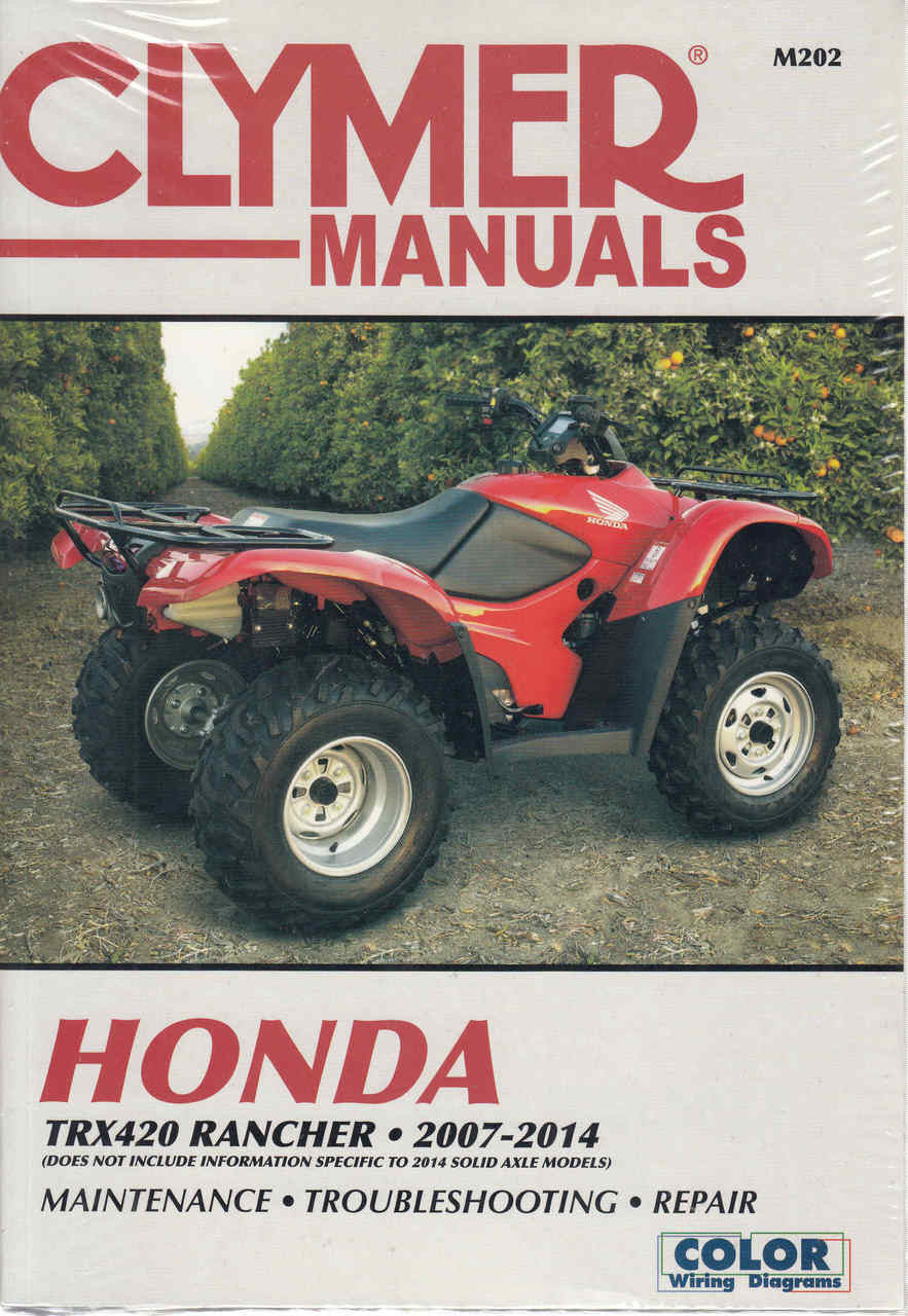 Honda TRX420 Rancher ATV 2007 - 2014 Workshop Manual