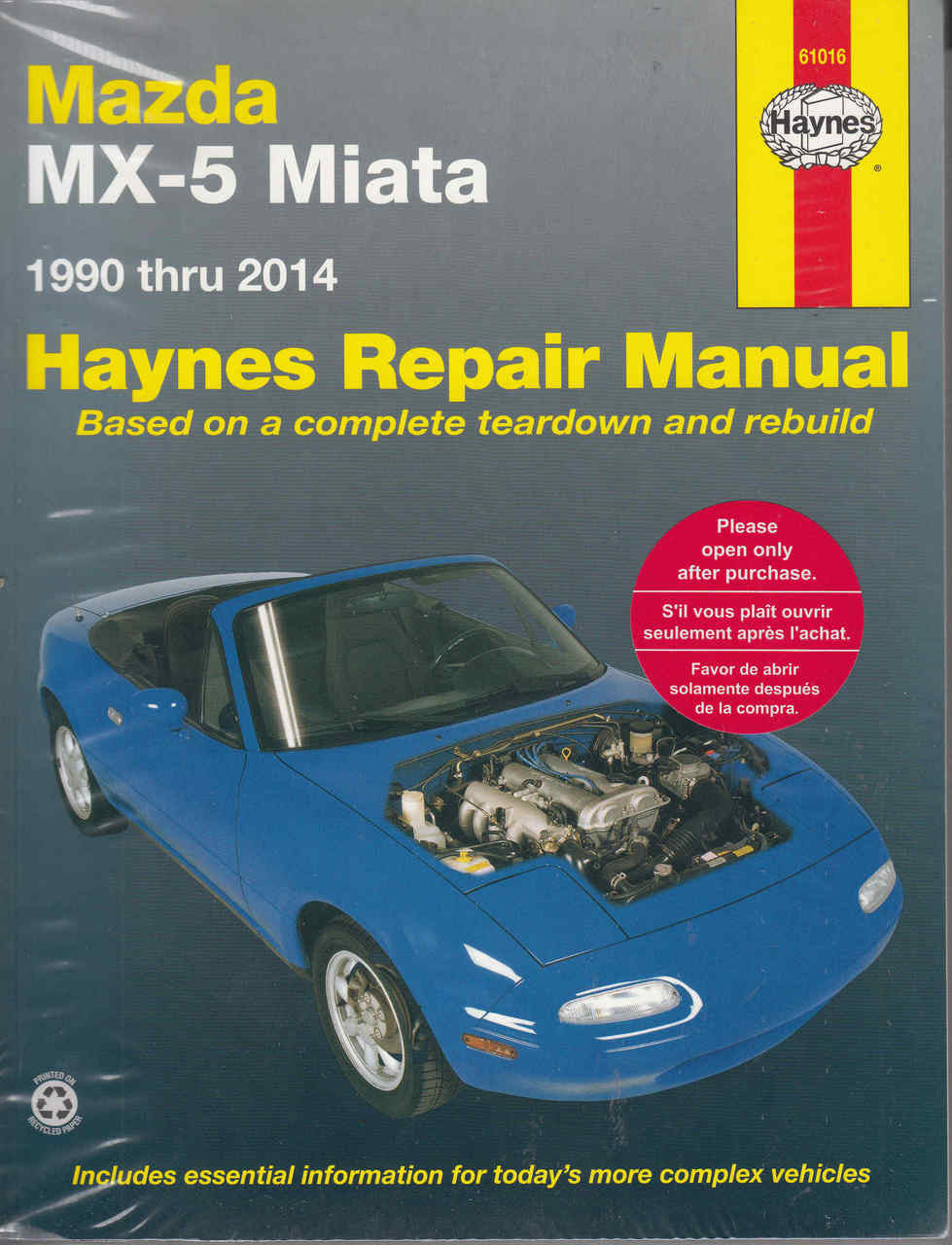 Mazda MX-5 Miata 1990 - 2009 Workshop Manual