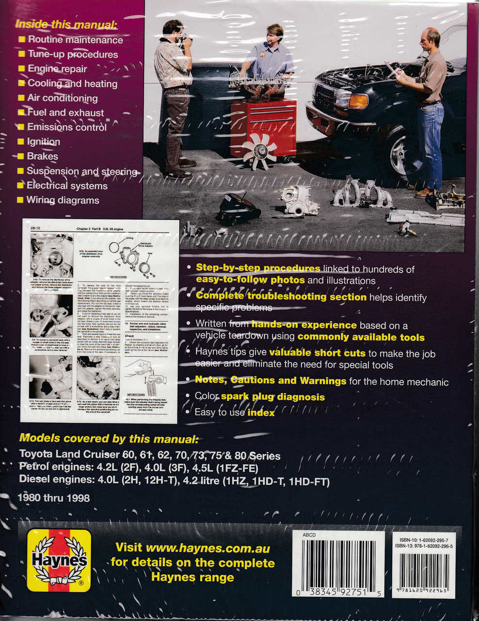 Toyota Land Cruiser FJ &amp; FZJ Series 1980 - 1998 Workshop Manual