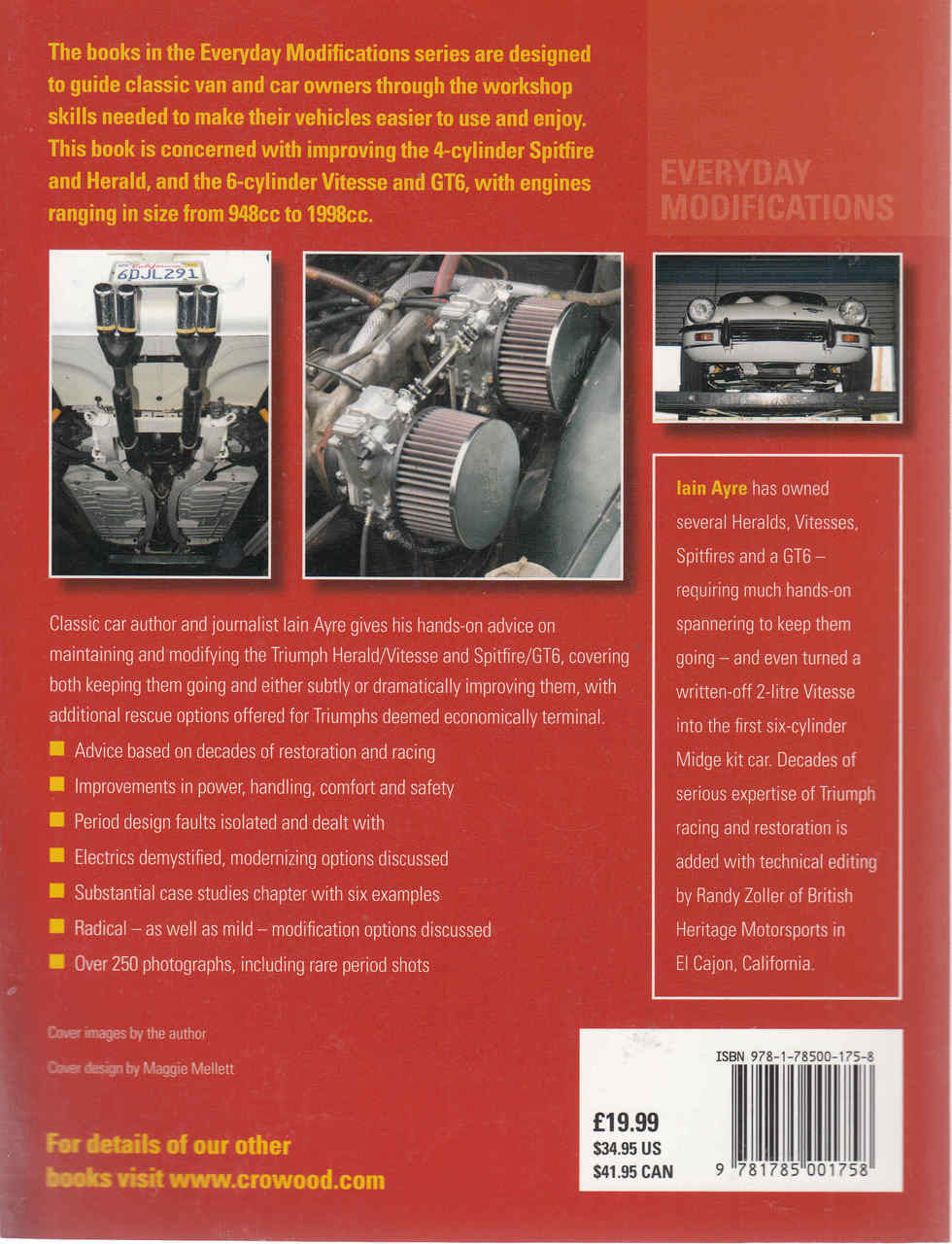 Everyday Modifications For Your Triumph Spitfire, Herald, Vitesse And GTS (9781785001758) - back