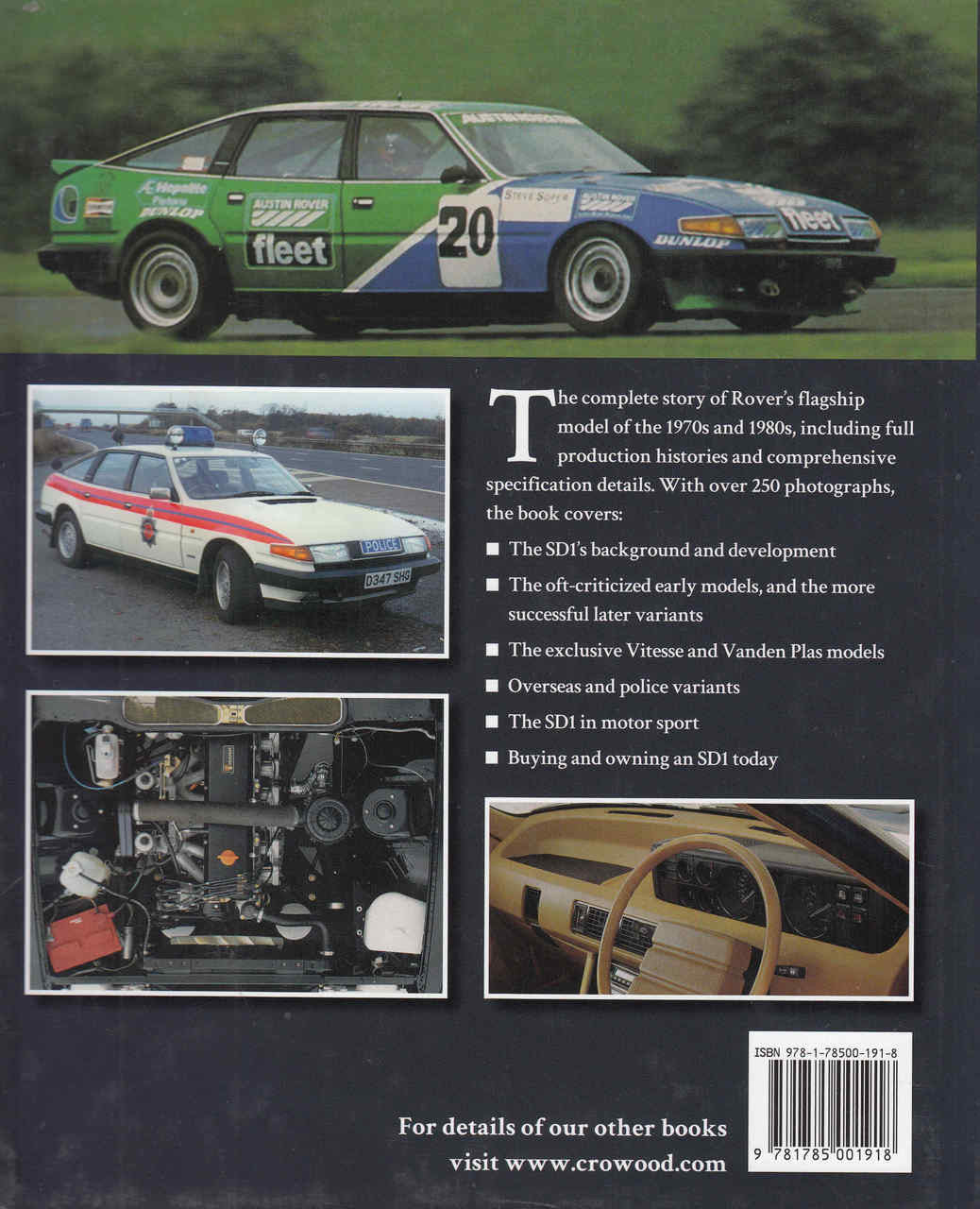 Rover SD1 The Full Story 1976 - 1986 (9781785001918) - back