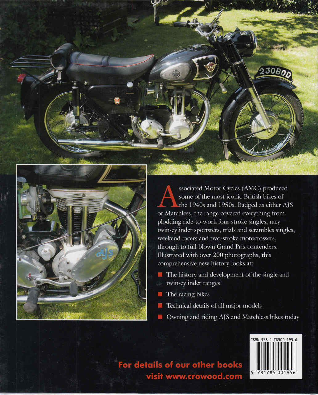 AJS And Matchless Post-War Singles And Twins: The Complete Story (9781785001956)  - back