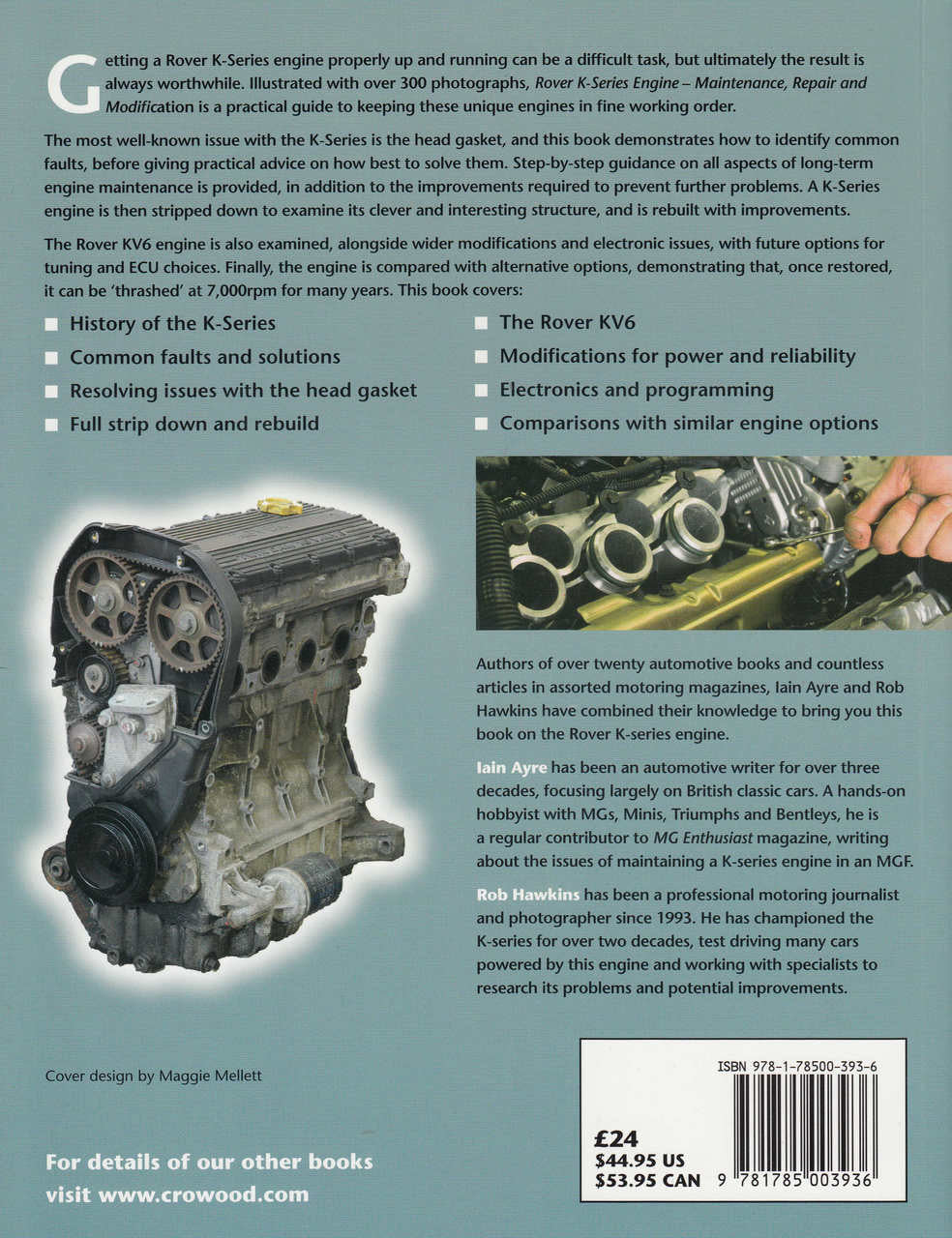 Rover K-Series Engine (Maintenance, Repair & Modification) (9781785003936)