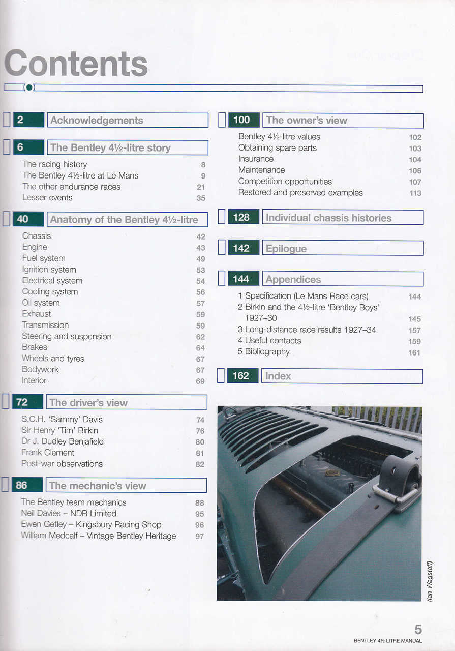 Bentley 4 1/2 Litre 1927 Onwards (all models, including Blower) Owner's Workshop Manual