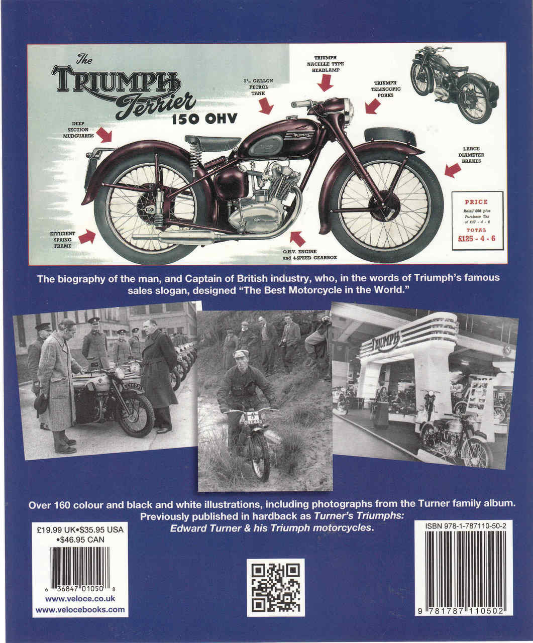 Edward Turner: The Man Behind The Motorcycles - Veloce Classic Reprint Series - back