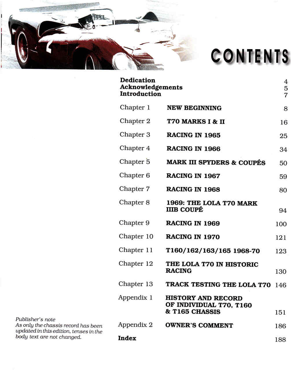 Lola T70 : The Racing History & Individual Chassis Record (Veloce Classic Reprint Series) (9781787110519)  - cont