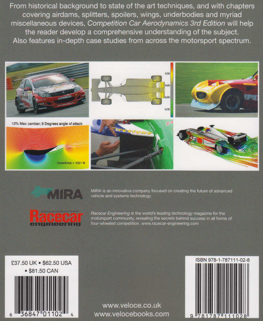 Competition Car Aerodynamics, New Paperback of 3rd Edition (9781787111028)