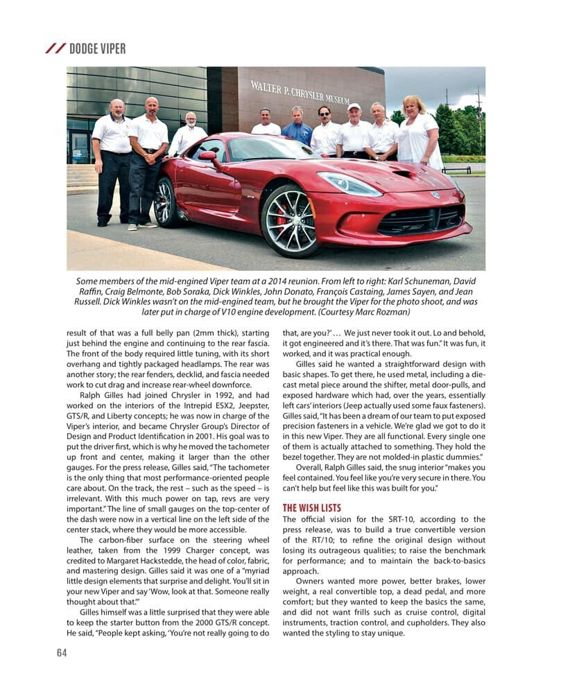 Dodge Viper - The Full Story of the World's First V10 Sports Car (David Zatz, paperback) (9781787117495)