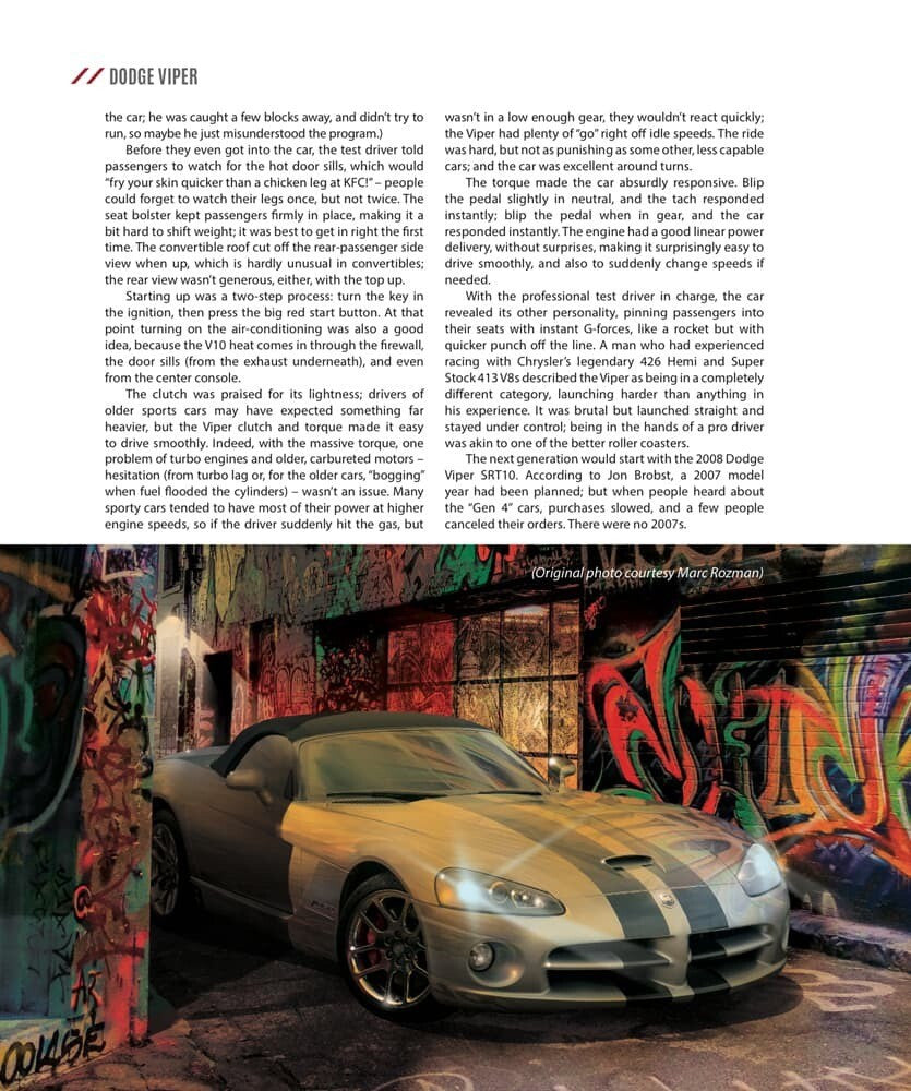 Dodge Viper - The Full Story of the World's First V10 Sports Car (David Zatz) (9781787115293)