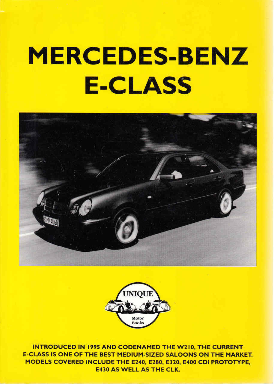 Mercedes-Benz E-Class road test special edition book cover with car photo
