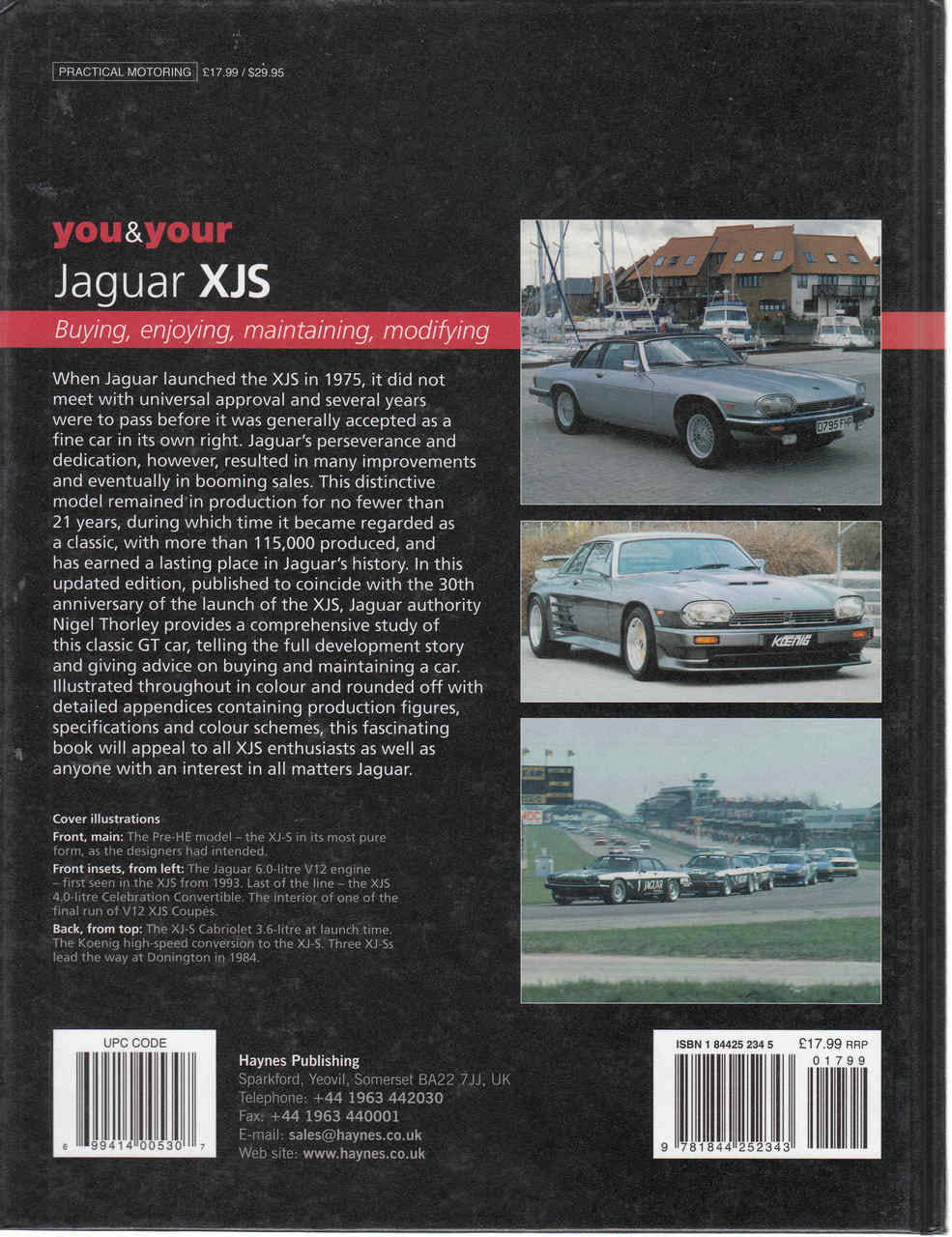 You & Your Jaguar XJS: Buying, Enjoying, Maintaining, Modyfing (2nd Edition) (9781844252343) - back
