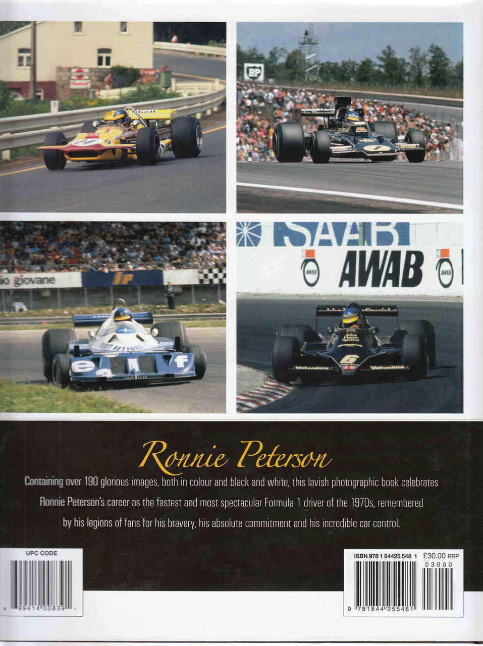 Ronnie Peterson: A Photographic Portrait (9781844255481)  - back