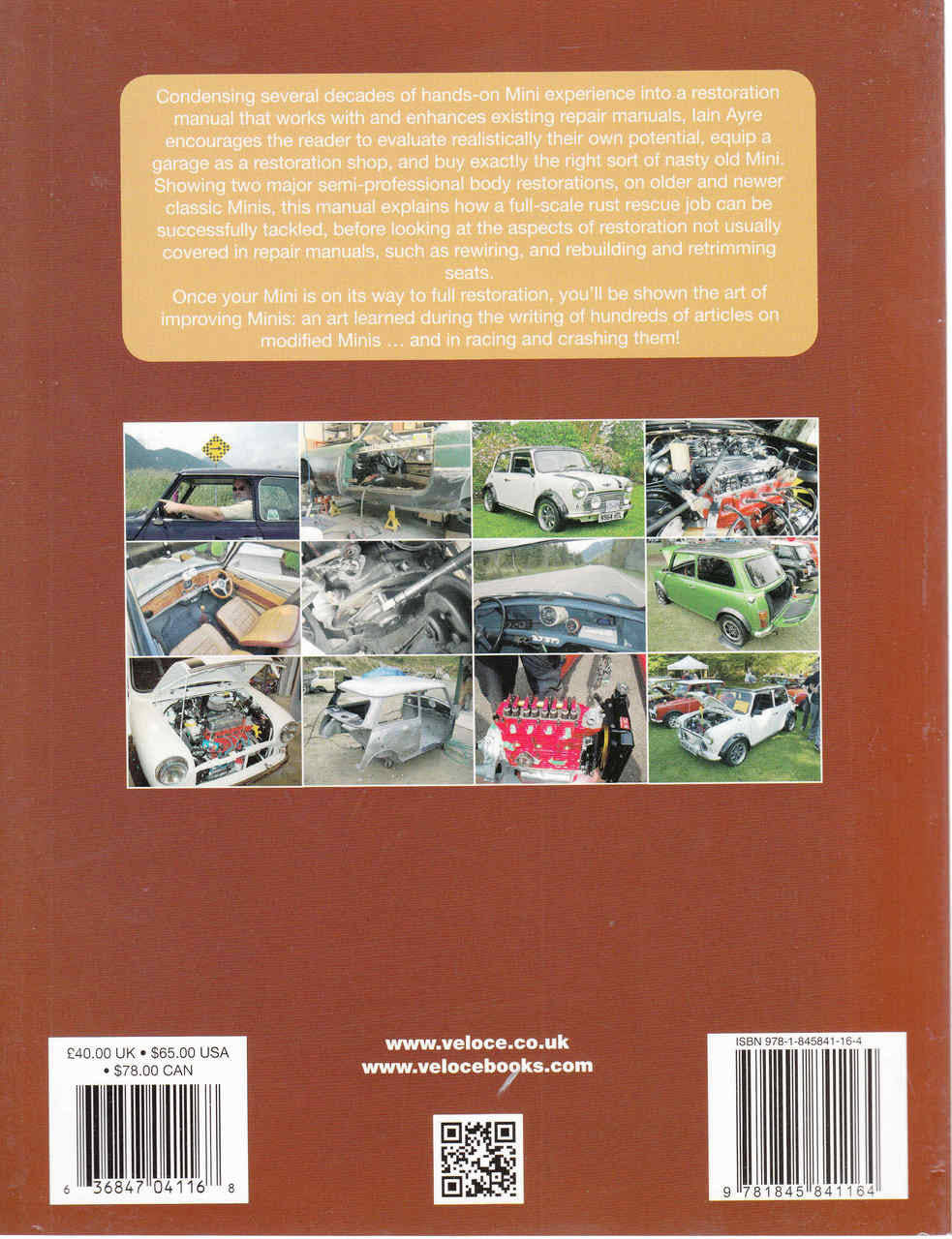 The Ultimate Mini Restoration Manual (9781845841164)  - back