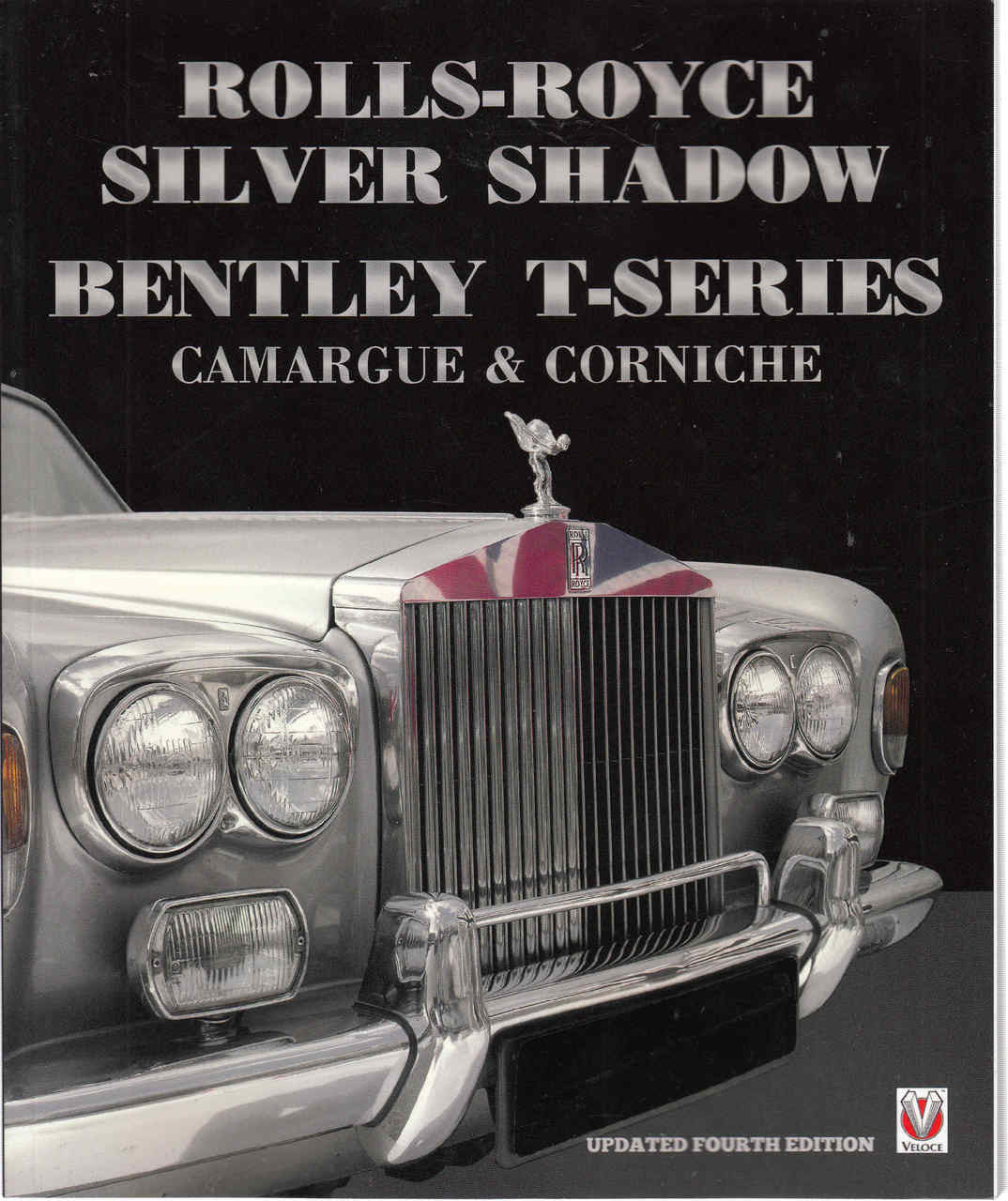 Classic car book cover with vintage front grille and headlamps, updated fourth edition