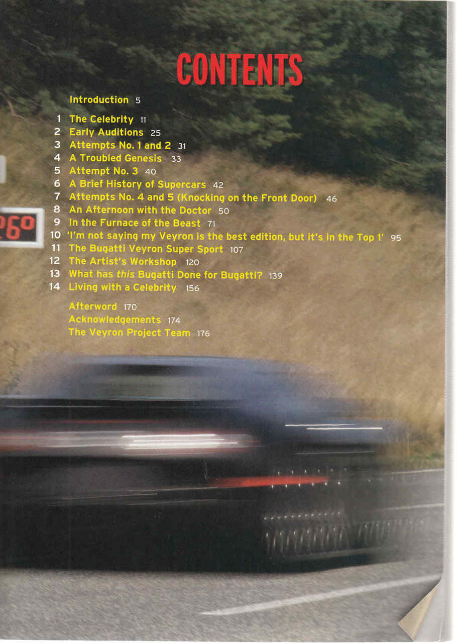 Bugatti Veyron A Quest For Perfection Contents