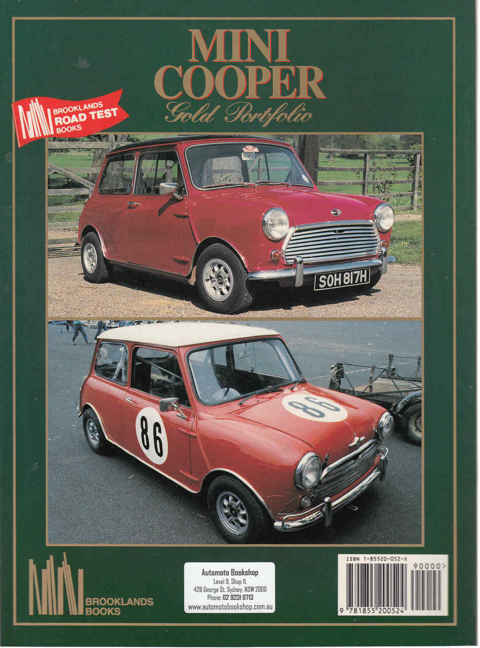 Mini Cooper Gold Portfolio 1961 - 1971 (9781855200524)