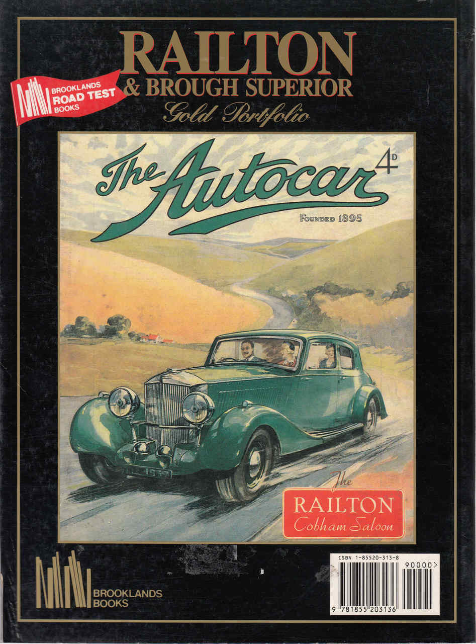 Railton & Brough Superior Gold Portfolio 1933 - 1940 (9781855203136)  - back