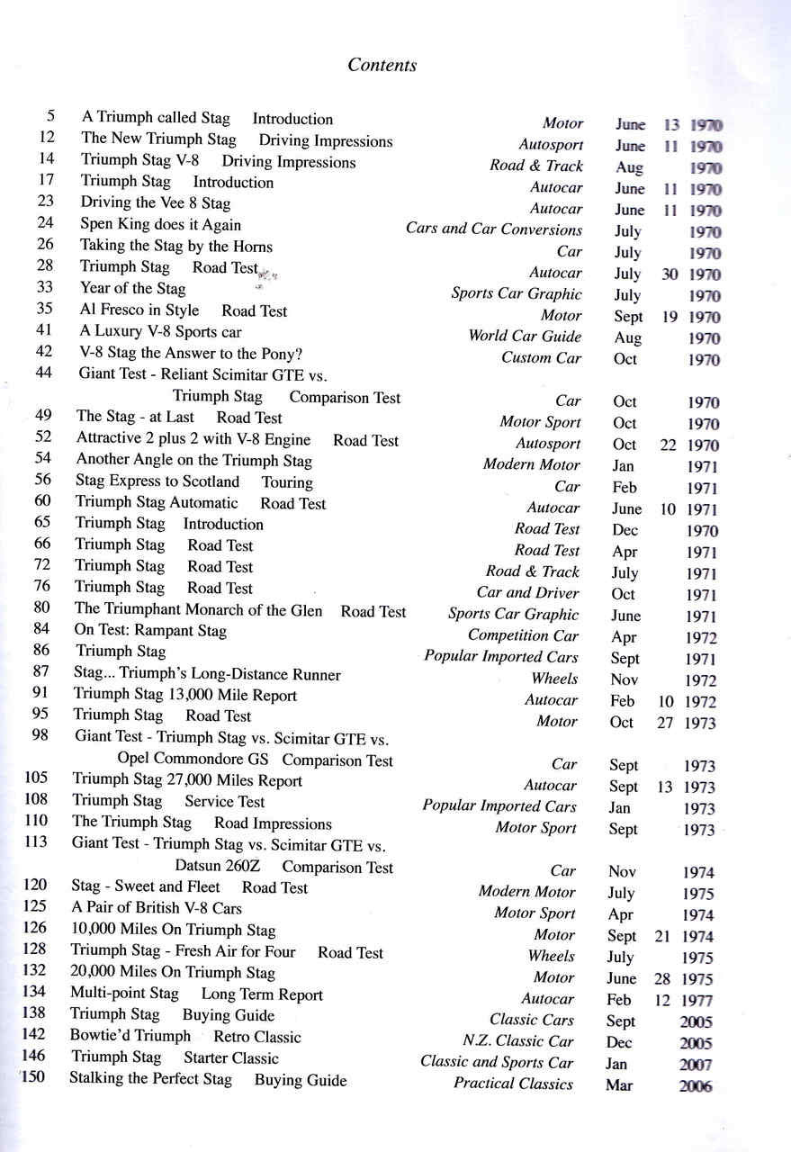 Triumph Stag: A Brooklands Road Test Portfolio (9781855208933) - cont