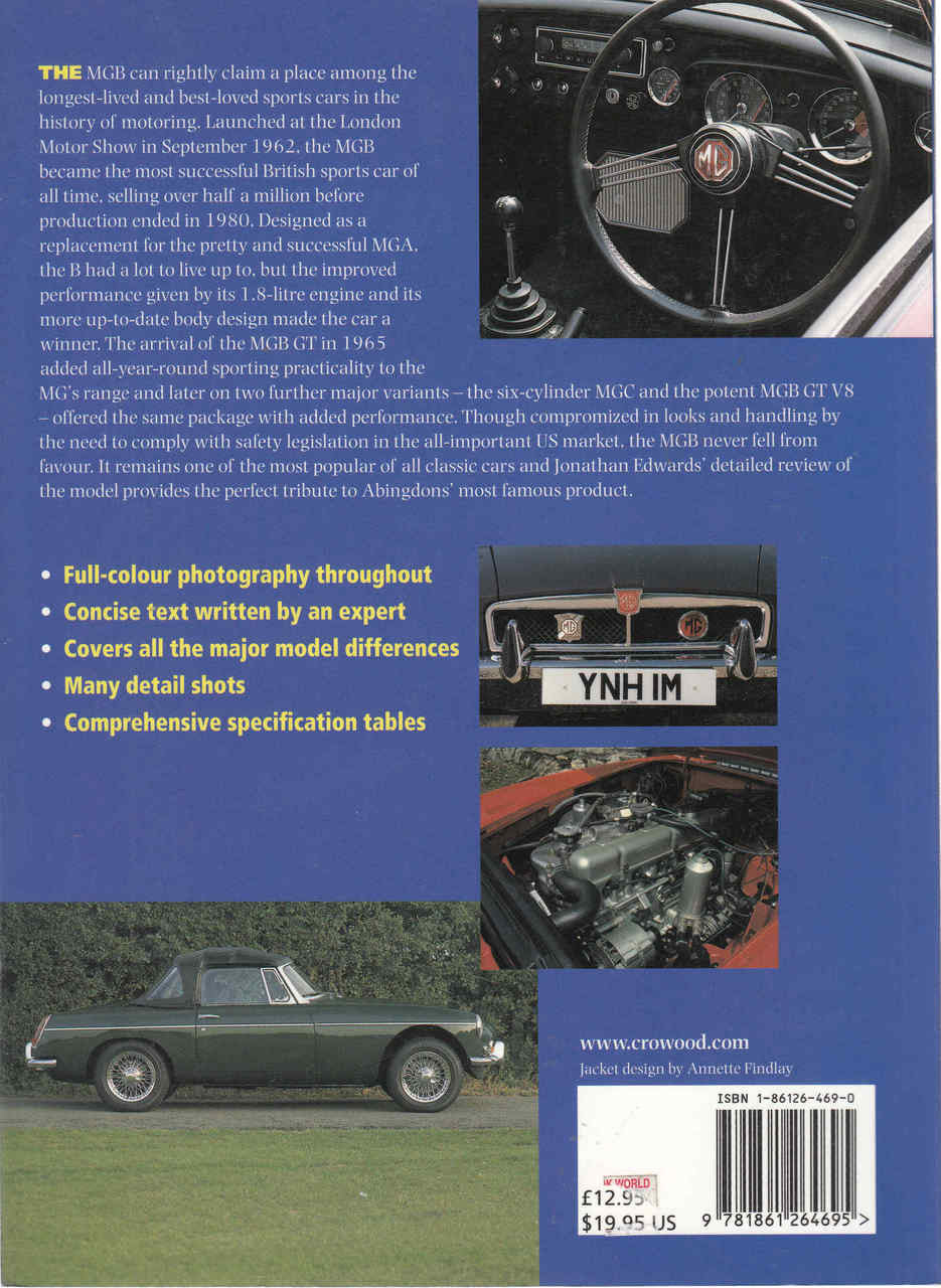 MGB and MGC (Crowood Photo Classic) (9781861264695) - back