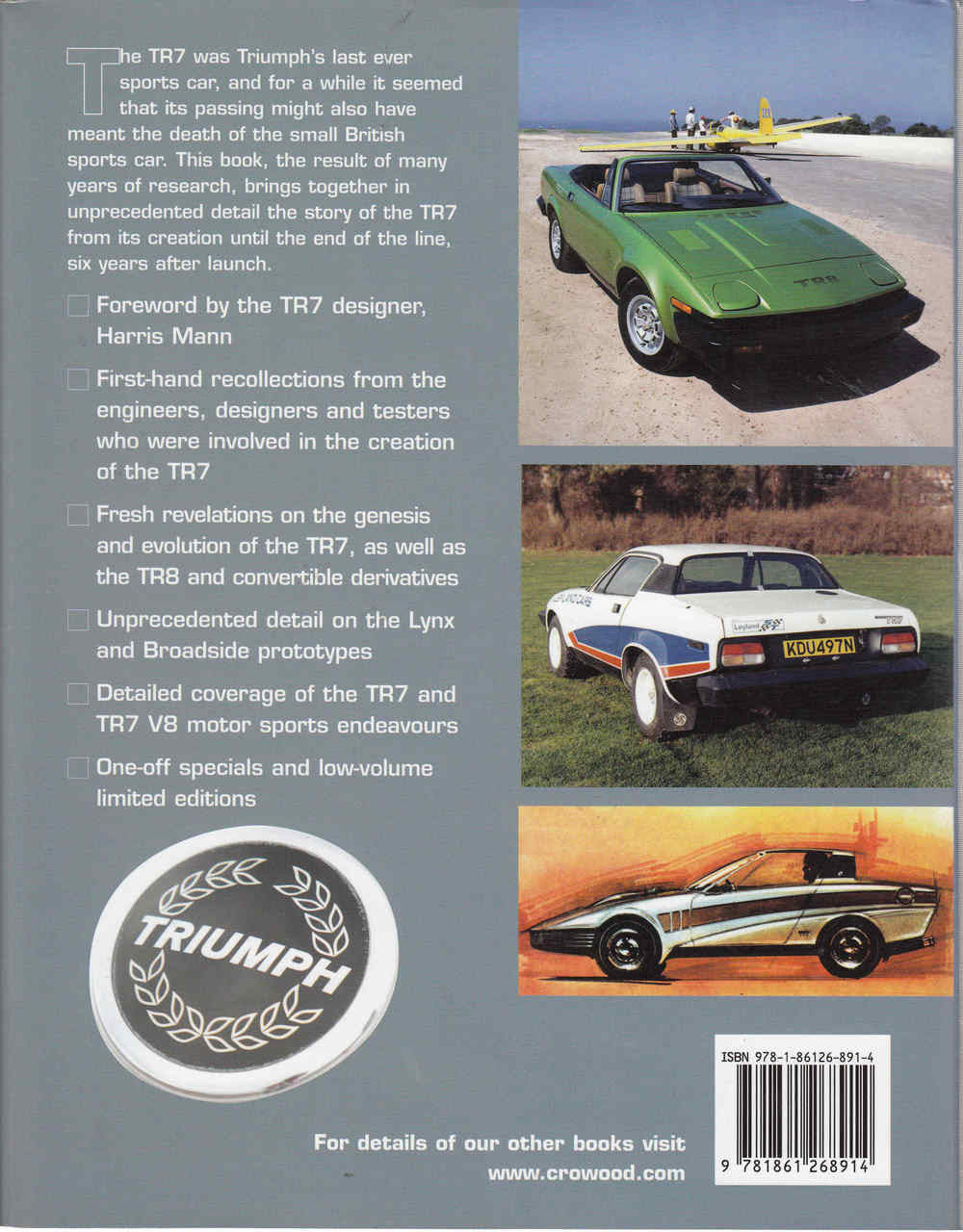 Triumph TR7: The Untold Story (9781861268914) - back