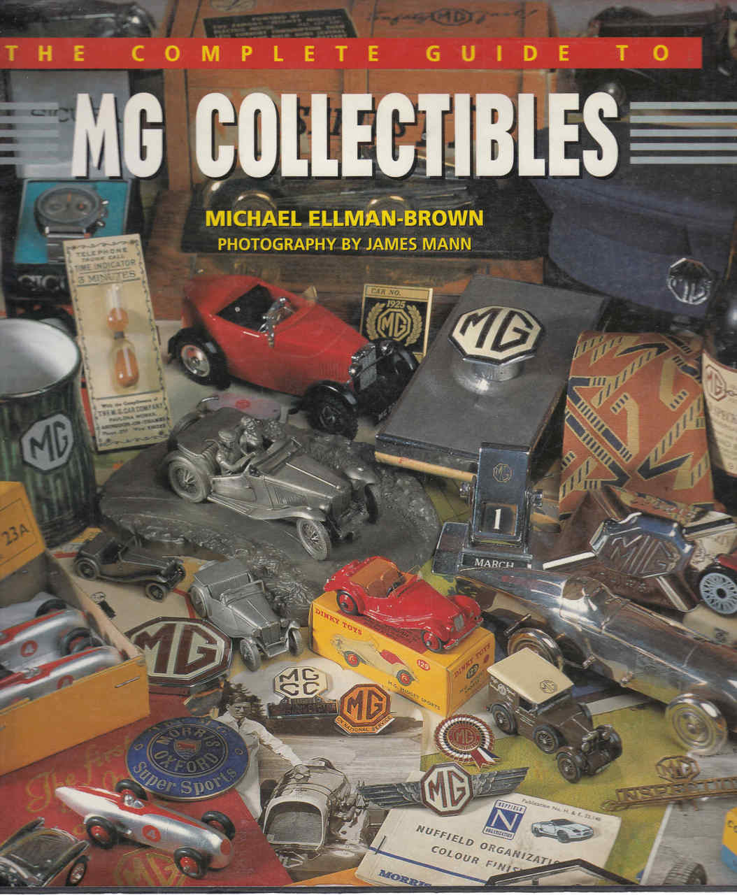 MG Collectibles guide book with collage of model cars and memorabilia on cover