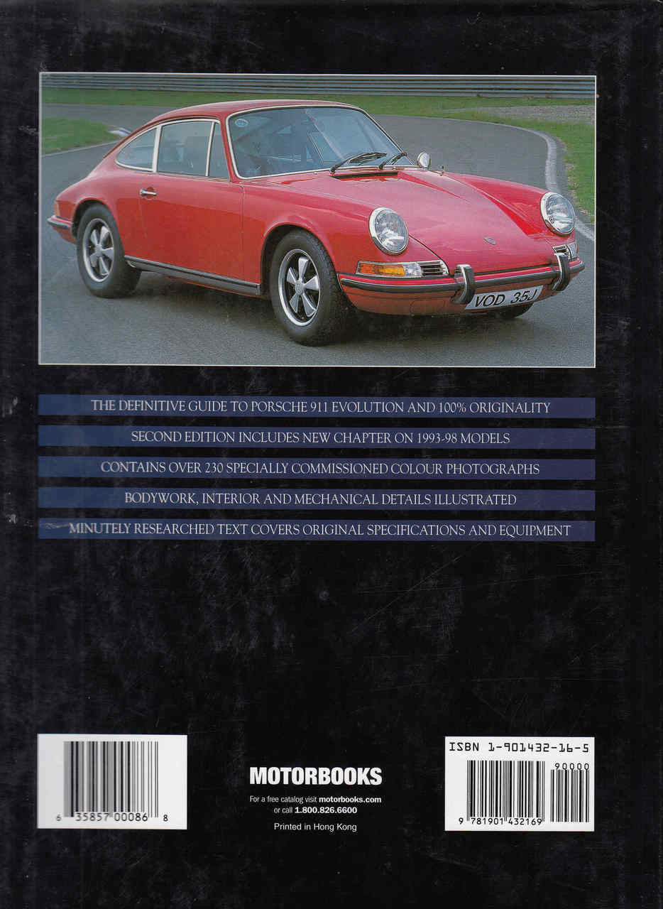 Original Porsche 911 39 The Guide To All Production Models 1963-98 - Updated And Expanded Edition (9781901432169) - back