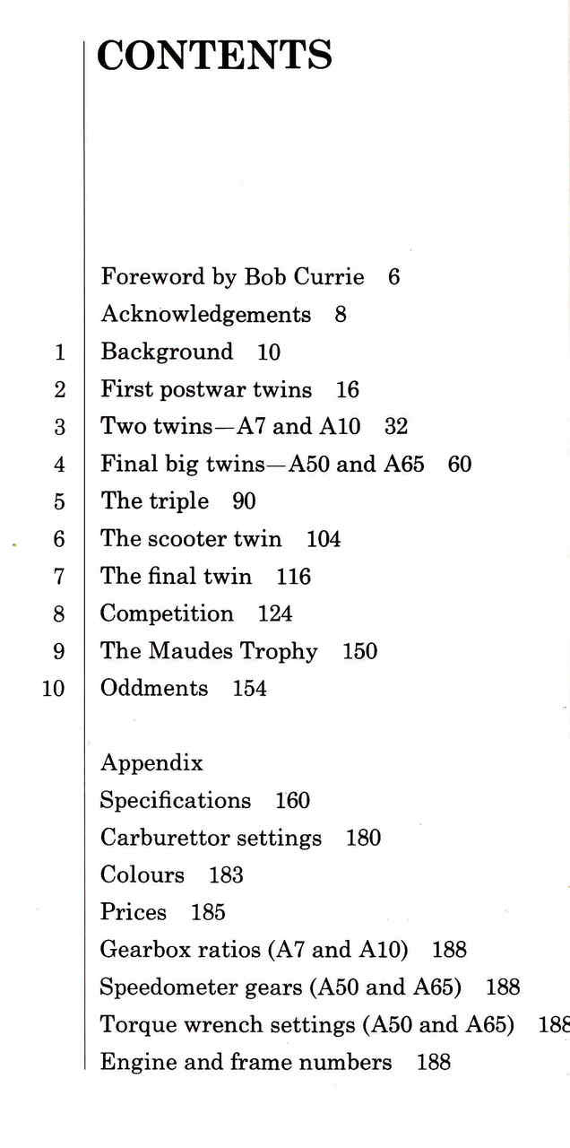 BSA Twins & Triples : The Postwar A7/A10, A50/65 and Rocket III (Mercian Reprint) (9781903088364) - cont