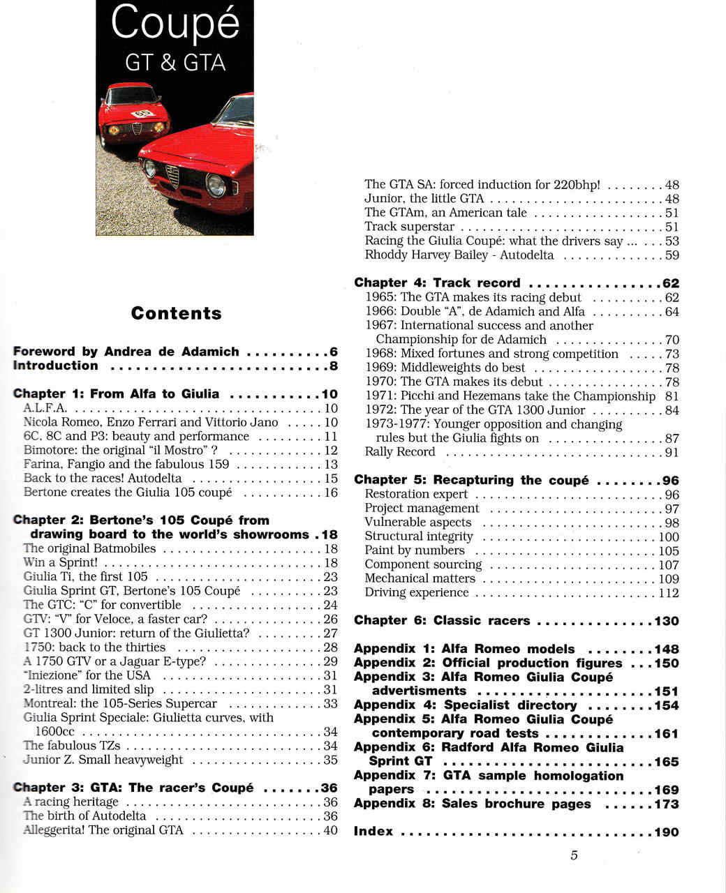 Alfa Romeo Giulia Coupe GT & GTA - Updated & Enlarged Second Edition (9781903706473) - cont
