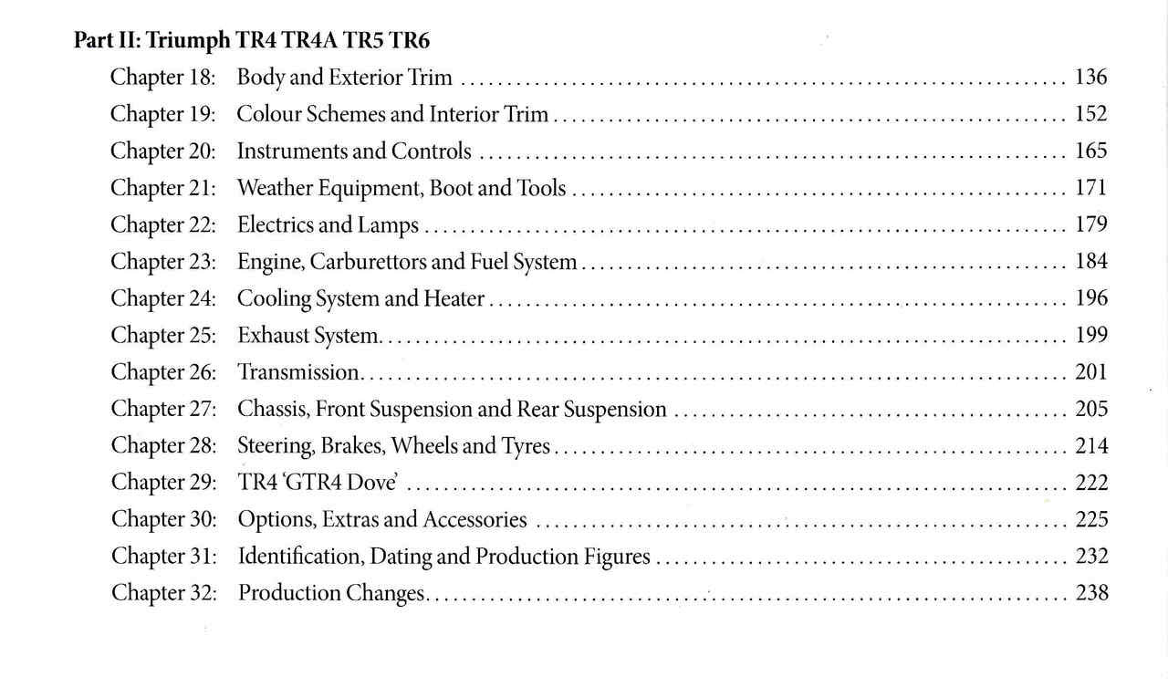 Original Triumph TR: The Resorer's Guide to TR2, TR3, TR3A, TR3B, TR4, TR4A, TR5, TR250, TR6 (9781906133689) - cont1