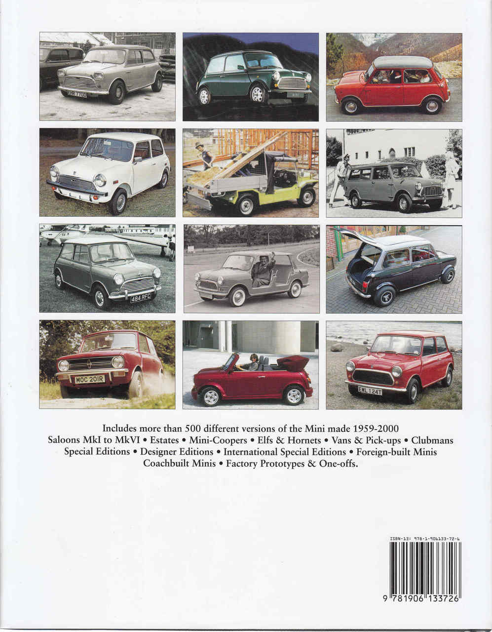 The Complete Catalogue Of The Mini (9781906133726)  - back