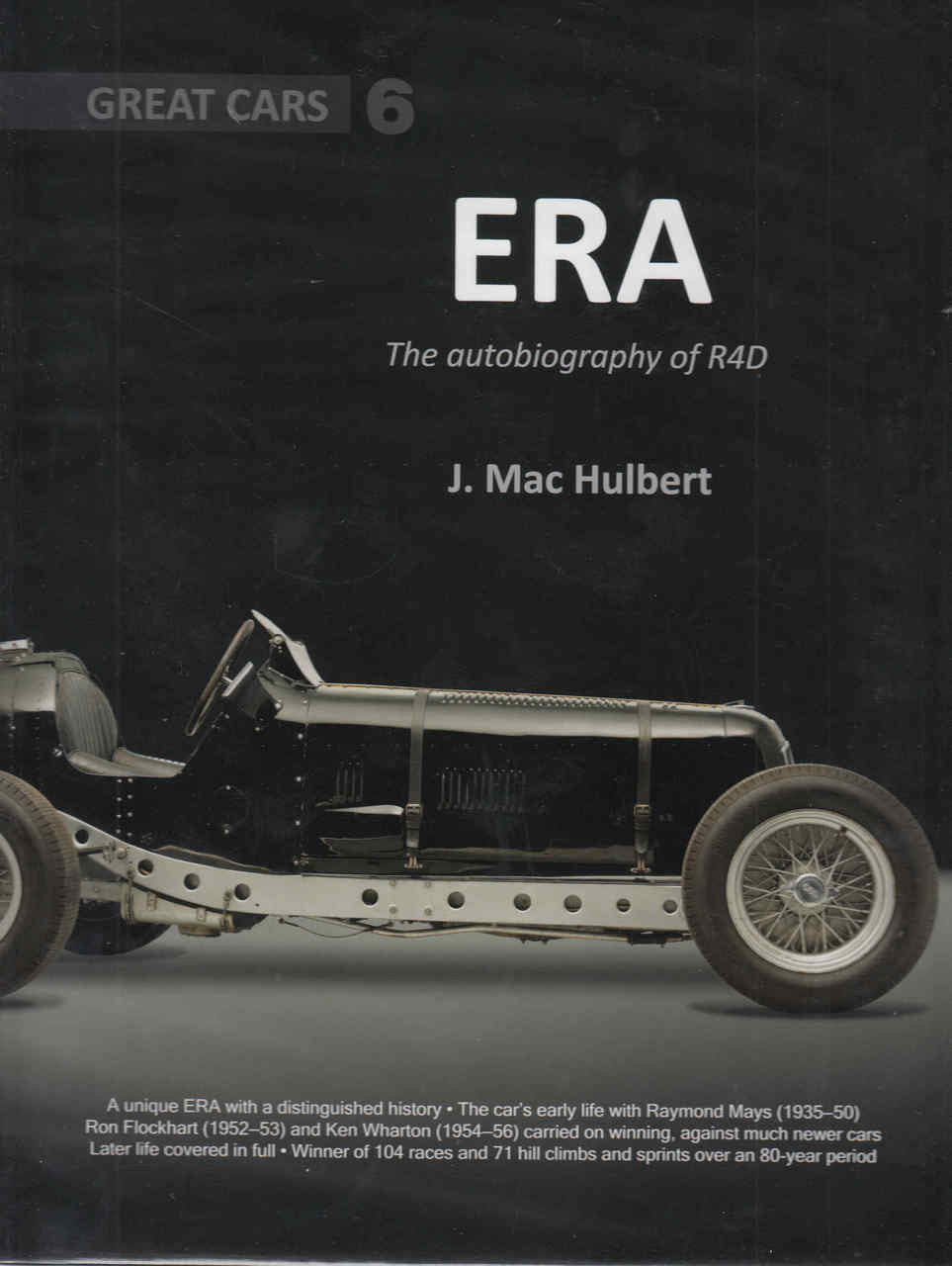 ERA car autobiography paperback cover with side view vintage car photo