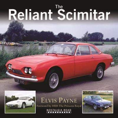 Classic red coupe car, front three-quarter view