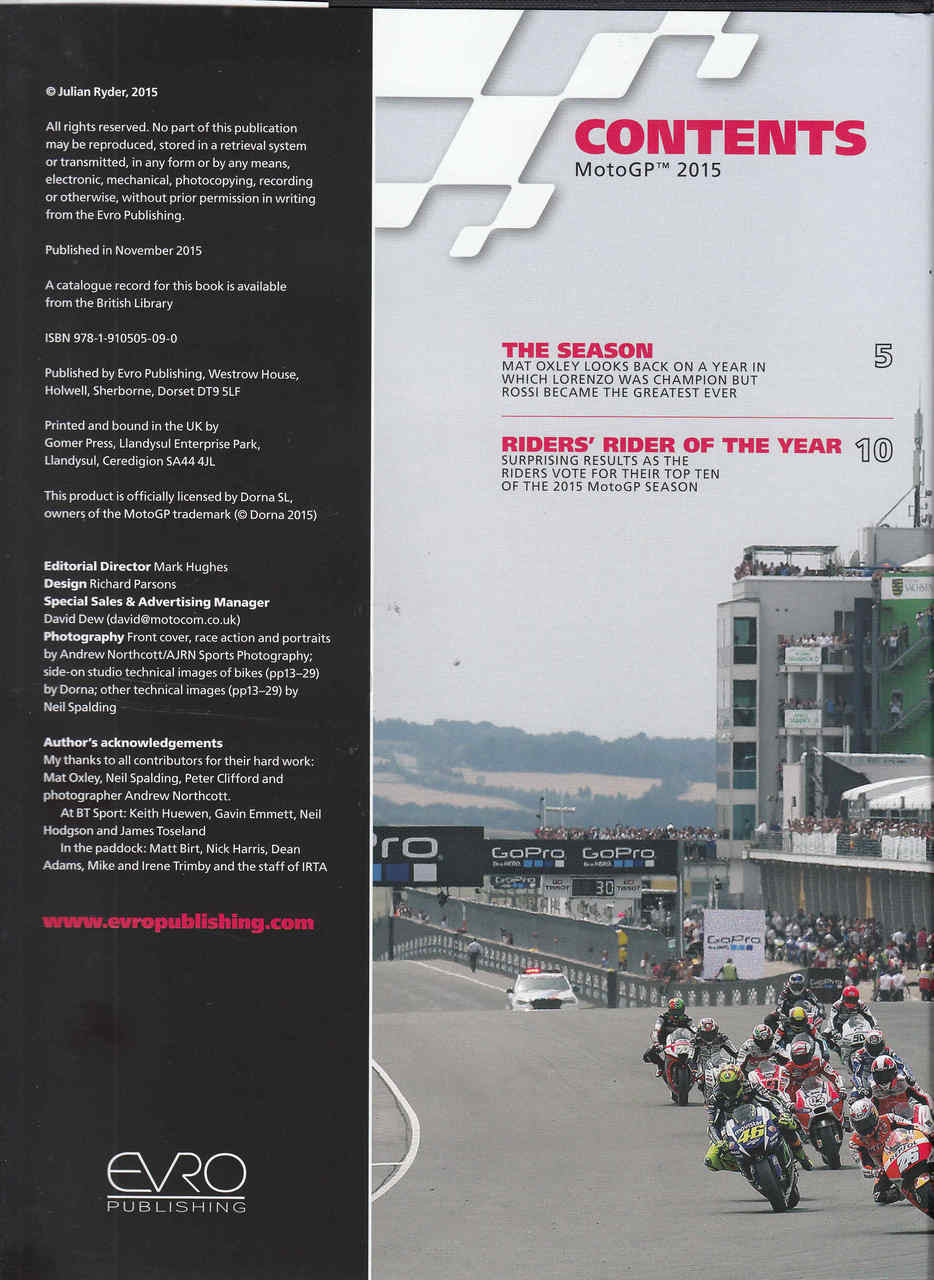 MotoGP Season Review 2015 NUMBER 12 (9781910505090) Contents 1